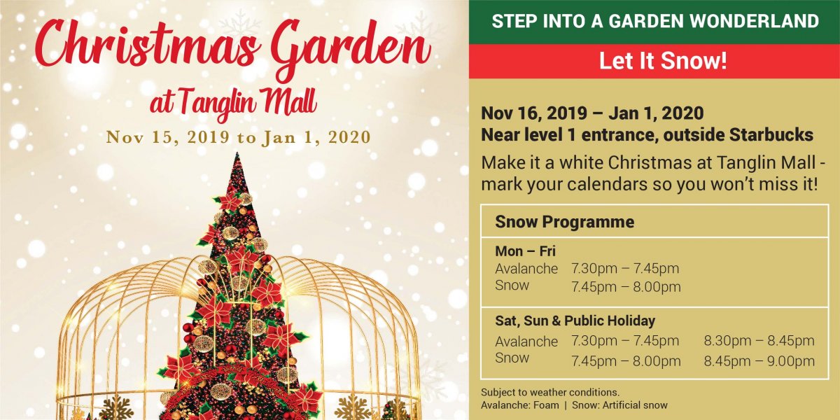 Christmas Garden at Tanglin Mall  Tanglin Mall Event  Skoolopedia