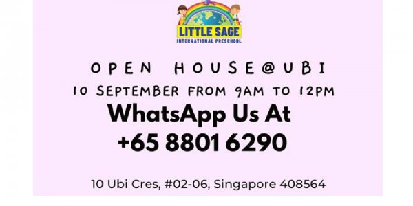 Open House - Little Sage @ Ubi (with INFANT CARE)