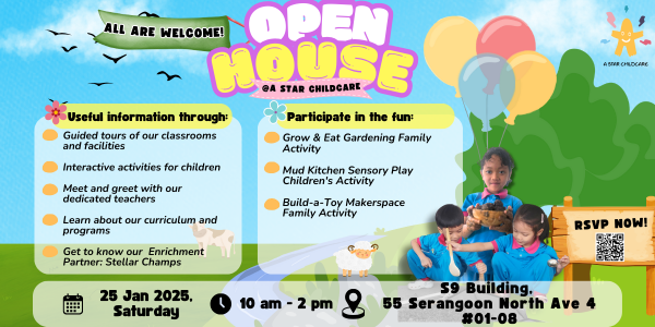 You are Invited to Our Open House at A Star Childcare!