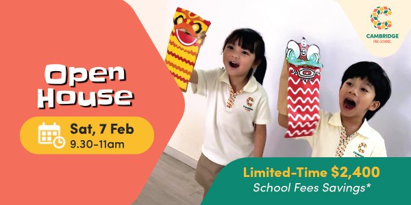 Cambridge Pre-school Open House 7 Feb 2026