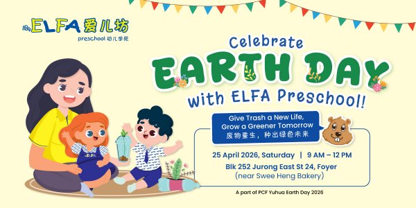 Celebrate Earth Day with ELFA Preschool @ Jurong East! 🌍 