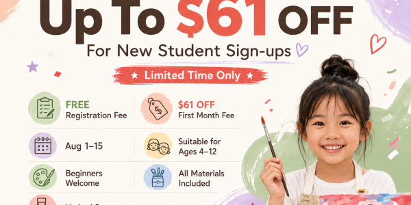 Art Journey SG: National Day New Student Enrolment Offer (1–15 Aug 2026)