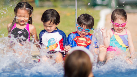 Best swimming school in Singapore: Aquaducks, Happy fish